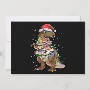 Dinosaur T-Rex Baum Weihnachtspullover Xmas Dino Feiertagskarte