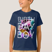 Dinosaur T-rex Birthday Boy T-Shirt (Vorderseite)