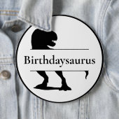 Dinosaur T Rex Birthdaysauce Button (Beispiel)