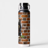 Dinosaur T-Rex Bucking Out Personalize Name Trinkflasche (Rückseite)