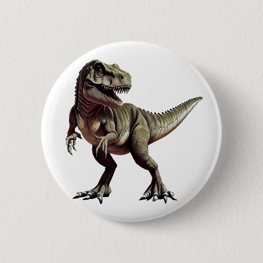 Dinosaur T Rex Button (Vorderseite)