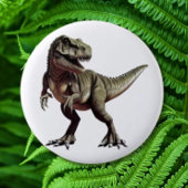 Dinosaur T Rex Button