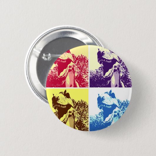 Dinosaur T-Rex Button (Vorne & Hinten)