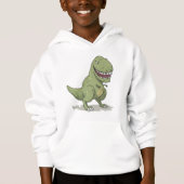 Dinosaur T Rex Cartoon Hoodie (Vorderseite)