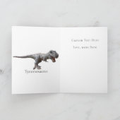 Dinosaur T Rex Children BIRTHDAY PARTY Card Karte (Innenseite)