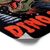 Dinosaur T-rex Christmas Tree Dino Claus Pajamas X Poster (Ecke)