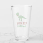 Dinosaur T-Rex Dino Granddad Abuelo Grandpasaurus Glas (Rückseite)