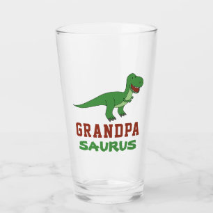 Dinosaur T-Rex Dino Granddad Abuelo Grandpasaurus Glas