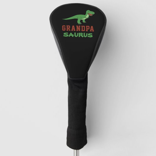 Dinosaur T-Rex Dino Granddad Abuelo Grandpasaurus Golf Headcover (Vorderseite)