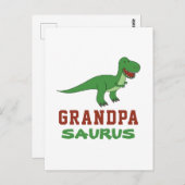 Dinosaur T-Rex Dino Granddad Abuelo Grandpasaurus Postkarte (Vorne/Hinten)