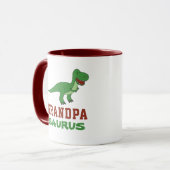 Dinosaur T-Rex Dino Granddad Abuelo Grandpasaurus Tasse (Vorderseite Links)