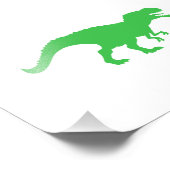 Dinosaur T-Rex - Farbe des Hintergrunds auswählen Fotodruck (Ecke)