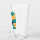 Dinosaur T-rex farbenfrohe Jurassiker Glas (Links)