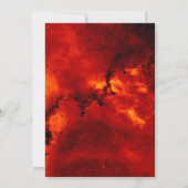 Dinosaur T Rex Fire Jurassic World Einladung (Rückseite)