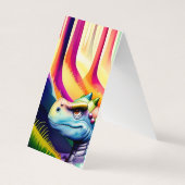 Dinosaur T-Rex Folding Lesezeichen Bookmarkers Visitenkarten (Rückseite)