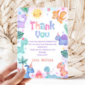 Dinosaur T-Rex Geburtstag Danke Karte