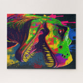 Dinosaur T Rex glücklich Puzzle (Horizontal)