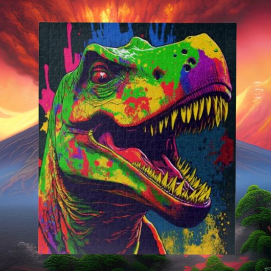 Dinosaur T Rex glücklich Puzzle