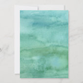 Dinosaur T-Rex Greenery Zweiter Geburtstag Einladung (Rückseite)