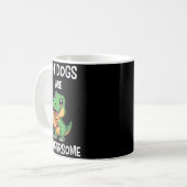 Dinosaur T Rex Hot Dog Shirt Funny Hot Dogs Are Ra Kaffeetasse (Vorderseite Links)