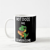 Dinosaur T Rex Hot Dog Shirt Funny Hot Dogs Are Ra Kaffeetasse (Links)