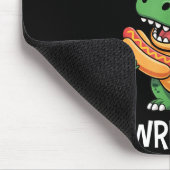 Dinosaur T Rex Hot Dog Shirt Funny Hot Dogs Are Ra Mousepad (Ecke)