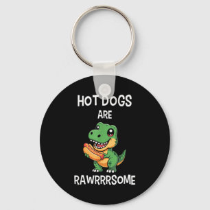 Dinosaur T Rex Hot Dog Shirt Lustig Hot Dogs Sind Schlüsselanhänger