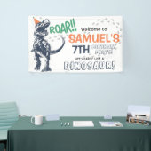 Dinosaur T-Rex in Party Hat Birthday Party Banner (Messeveranstaltung)