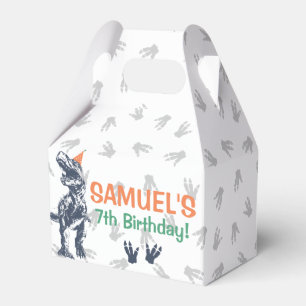 Dinosaur T-Rex in Party Hat Birthday Party Geschenkschachtel