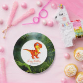 Dinosaur T Rex Jungle Party Pappteller (Party)