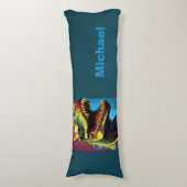 Dinosaur T Rex Jurassic Cool Seitenschläferkissen (Vorderseite Vertikal)