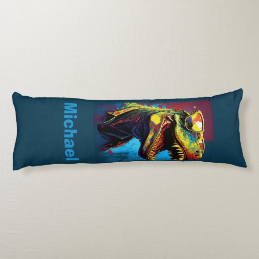 Dinosaur T Rex Jurassic Seitenschläferkissen (Rückseite)