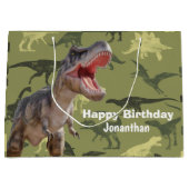Dinosaur T Rex Jurassic World Große Geschenktüte (Vorderseite)