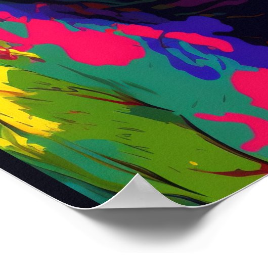 Dinosaur T Rex Jussica World Kids Poster (Ecke)