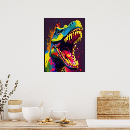 Dinosaur T Rex Jussica World Kids Poster (Küche)
