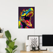Dinosaur T Rex Jussica World Kids Poster (Heimbüro)