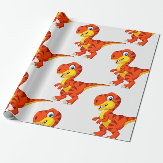 Dinosaur T Rex Kids Geschenkpapier (Ungerollt)