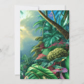 Dinosaur T Rex Kids Jurassic World Einladung (Rückseite)