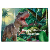 Dinosaur T Rex kids Jurassic World Große Geschenktüte (Vorderseite)