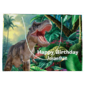 Dinosaur T Rex kids Jurassic World Große Geschenktüte (Rückseite)