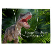 Dinosaur T Rex Kids Jurassic World Große Geschenktüte (Rückseite)