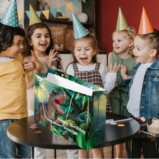 Dinosaur T Rex kids Jurassic World Große Geschenktüte