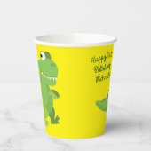 Dinosaur T-rex Kindergeburtstag Party Pappbecher (Links)
