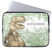 Dinosaur T-Rex Name hinzufügen Laptopschutzhülle (Vorderseite)