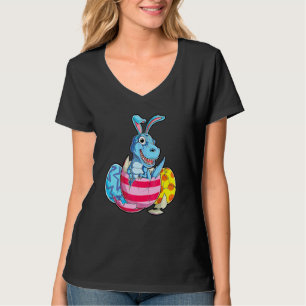 Dinosaur T Rex Osterfest Bunny Eggs Ohren Funny Bo T-Shirt
