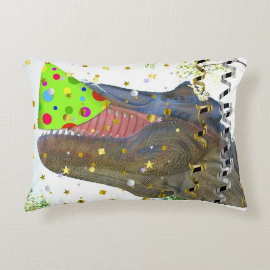 Dinosaur T-Rex Party Animal Dekokissen (Vorderseite)