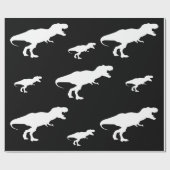 Dinosaur T Rex Pattern Geschenkpapier (Flach)
