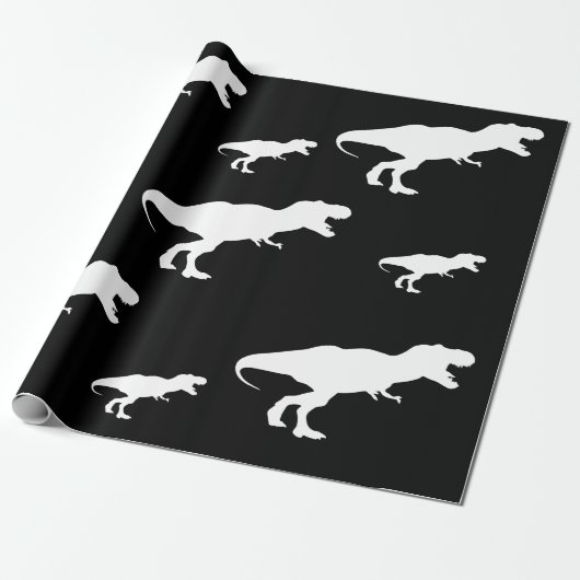 Dinosaur T Rex Pattern Geschenkpapier (Ungerollt)