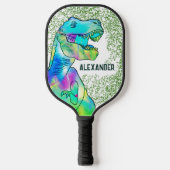 Dinosaur T Rex Personalisiert Pickleball Schläger (Vorderseite)