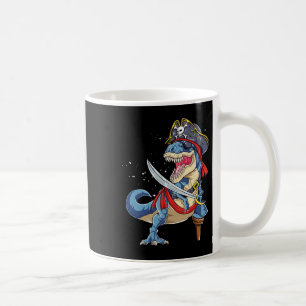 Dinosaur T Rex Pirate Piratenflagge Halloween Funn Kaffeetasse